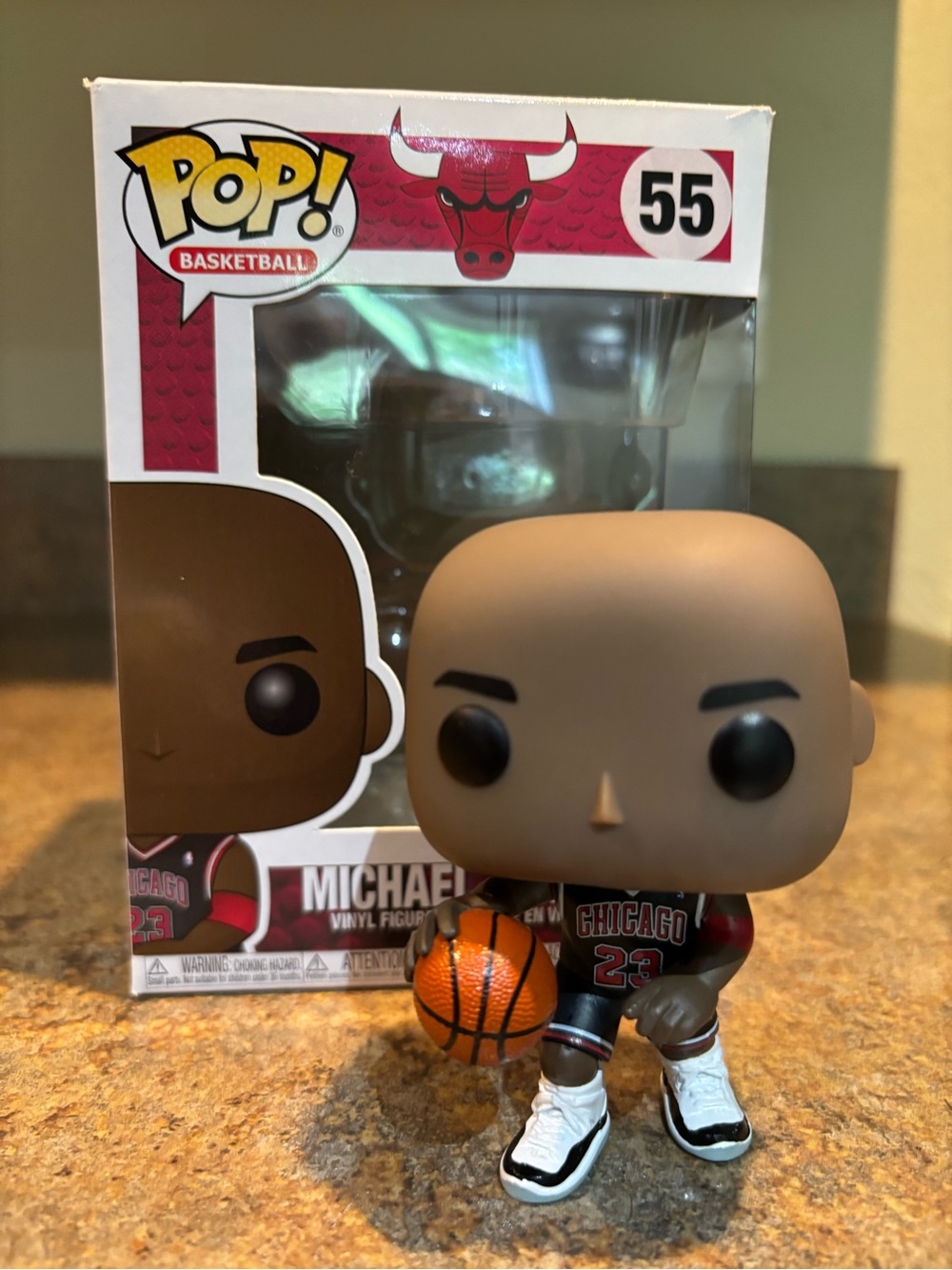 Funko Pop! Basketball Michael Jordan Funko Figure - Black Jersey, White Shoes